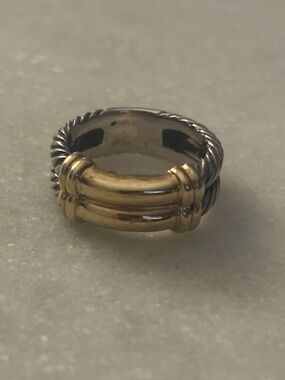 David Yurman Two-Tone Double Metro Cable Ring